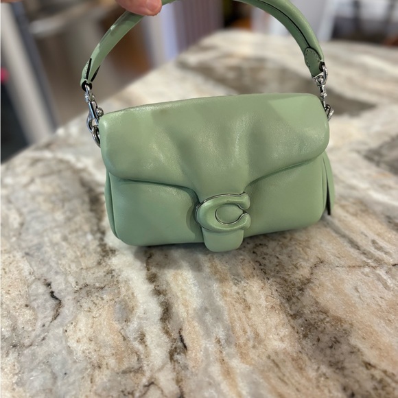 Rare color Coach pillow Tabby 18 pale pistachio - Picture 4 of 7